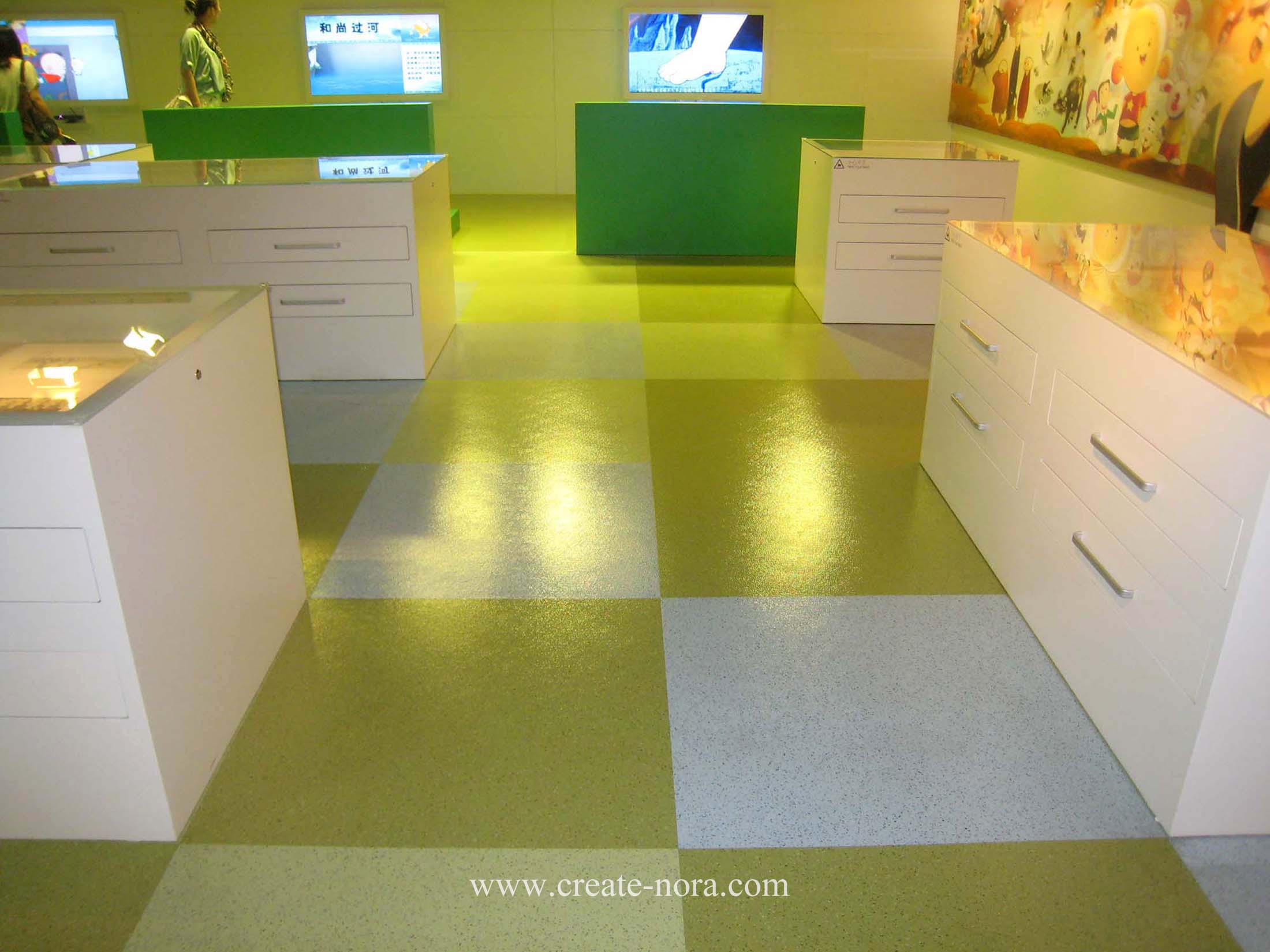 the photo of nora rubber flooring in Shanghai Film Museum 13